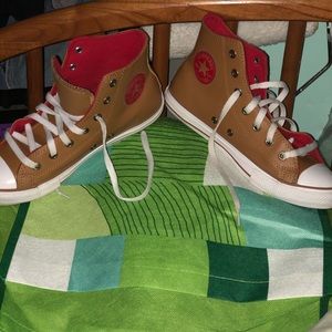 Kids Leather Converse 4Y